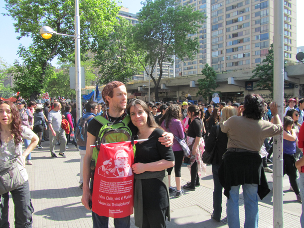 Benjamin Lamarche et Manuela Bunster à Santiago