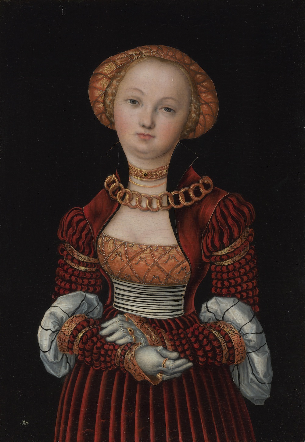 3Portrait of a woman" - Lucas Cranach © National Gallery