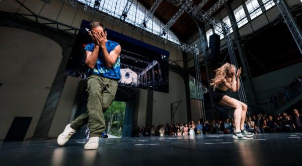 Benjamin Millepied et Caroline Osmont de l’Opéra de Paris, au Hangar Y © Duy-Laurent Tran