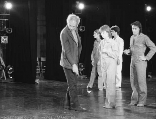 Merce Cunningham et le Théâtre du Silence en répétition © J.M. Gourreau