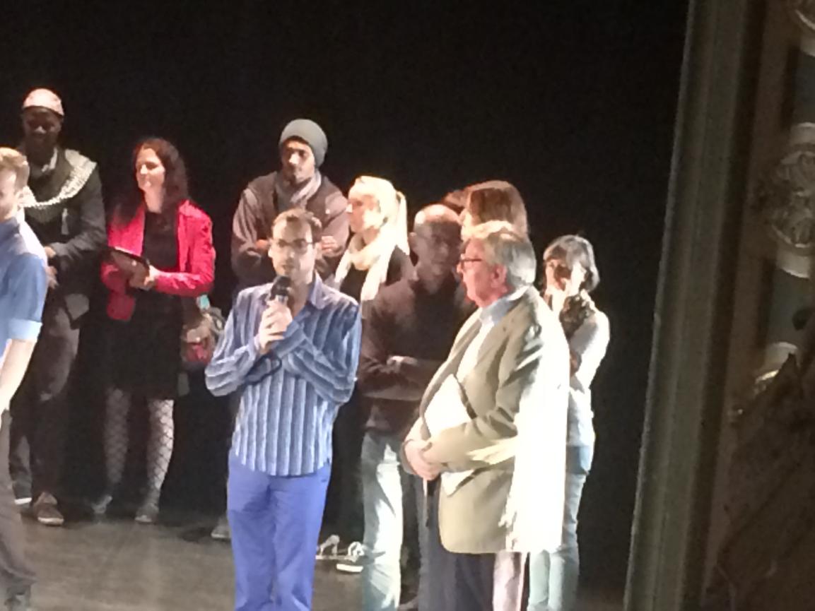 Bruno Bouché, le directeur artistique, au micro