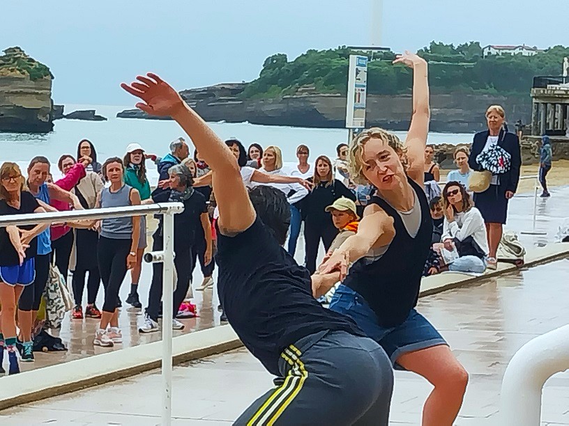 Xenia Wiest et Cesar Morel Alfonso à la Gigabarre